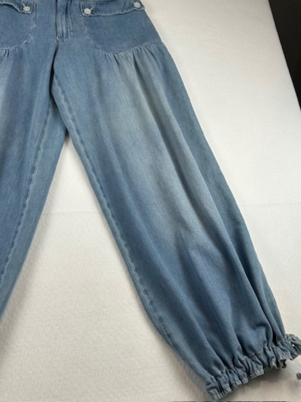 Free People We the Free | Lotus Balloon Jeans Womens light wash Bijou Blue sz 28 - Picture 5 of 14